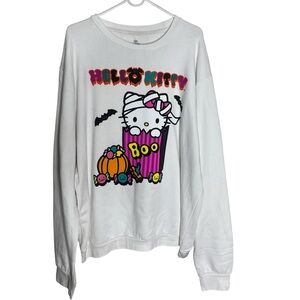 Hello Kitty Halloween White Sweatshirt
